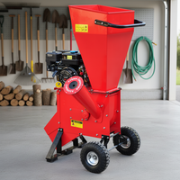 Broyeur de bois agricole certifié TUV 15HP, moteur à essence 420cc, alimentation automatique pour usage agricole