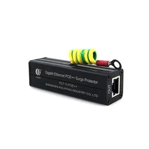 48V DC gigabit poe lan rj45 ethernet surge protector lightening and thunder for network protection