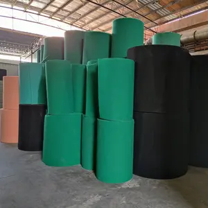 Venda por atacado de fábrica abrasiva poliéster resistente médio resistente limpeza de nylon polimento scouring almofada em rolls
