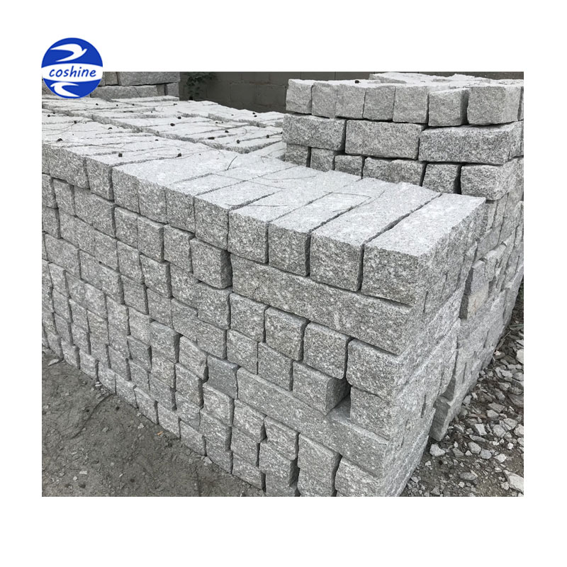 भूनिर्माण नई G603 प्रकाश ग्रे ग्रेनाइट Curbstone 12x12x50