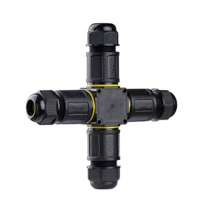 X-Type M25 Four-Way Waterproof Connector Ip68 <b>Lighting</b> Cable Adapter For Electrical <b>Wiring</b> - Product Image 1