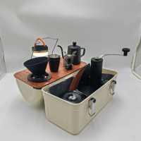 Boîte à outils de camping en plein air en métal de grande capacité de haute qualité