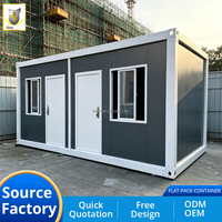 Maison préfabriquée de luxe en conteneur de 20 pieds, maison mobile miniature, maison modulaire préfabriquée en conteneur