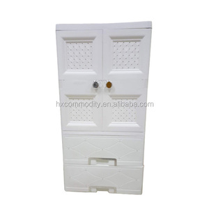 5 tier cheap clothes closet two doors open wall cupboard wardrobe - Product Image 1