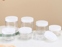 Bocaux en plastique à col large de 68 mm, hermétiques, de 50 g à 250 g, pour appâts de pêche, fleurs séchées, noix, stockage alimentaire