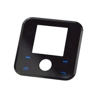 Panneau avant PMMA personnalisé de marque, revêtement graphique en PVC plastique de haute qualité, panneau en verre pour interrupteur intelligent, sérigraphié et verni