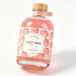 Bouteille en verre vide de 250 ml, 500 ml, 3750 ml pour vin de fruits, <span class=keywords><strong>vodka</strong></span>, gin, rhum, alcool, café, whisky, moonshine, liqueur avec bouchon - Product Image 2