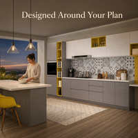 Ensemble d'armoires de cuisine modernes en bois massif laqué, écologiques, pour villas, sur mesure, modulaires, OEM/ODM, vente en gros