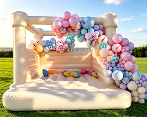 Château gonflable personnalisé pour enfants, plusieurs couleurs disponibles, structure de saut commerciale pour fêtes et aires de jeux - Product Image 1