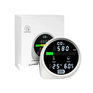 Brankas Monitor kualitas udara pintar, pengukur suhu inframerah Sensor karbon dioksida dengan Alarm