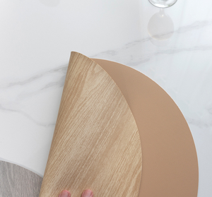 แผ่นรองจาน PU ลายเรขาคณิต ทันสมัย ปรับแต่งได้ ซักล้างได้ กันน้ำ กันคราบ ทนความร้อน กันลื่น ทำด้วยมือ สำหรับโรงแรมและบ้าน - Product Image 6