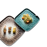 Assiette à sushi en céramique nordique Dessert gâteau Snack nourriture occidentale saumon Sashimi ailes de poulet grillées assiette ensemble de service