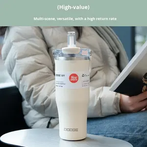 Termo <span class=keywords><strong>Xile</strong></span> Dodge de Acero Inoxidable 304, Gran Capacidad, con Asa, Moderno, para Coche, Camping, Deportes, Aislado para Bebidas Frías/Calientes, 6-12 - Product Image 2