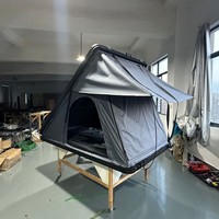 Carpa de Techo Zentopia para Todas las Estaciones, Impermeable, Protección Solar, Perfil Bajo, Aerodinámica, de Aleación de Aluminio Triangular para SUV, Sin Instalación