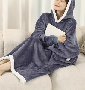 Venta caliente Sudadera con capucha de gran tamaño manta bata personalizable gato bolsa diseño regalo para amante de los gatos papás y mamás mujeres - Product Image 5