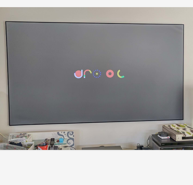 120inch 4k PET Crystal Fixed Frame Ust Alr Screen for ultra Short Throw Ust Laser Projector With Ambient Light Rejecting Fabric