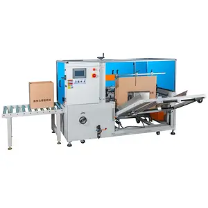 Automatic Box Taping Bottom Sealing Machine Carton Open Folding Erector Erecting Machine