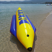 Bateau banane gonflable en PVC durable à vendre, prix compétitif pour les sports nautiques de plage et de parc aquatique