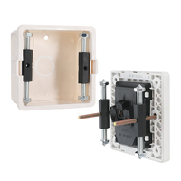 Réparateur de boîtier de prise multifonctionnel universel de type 86/118 avec tige de support, vis et clés