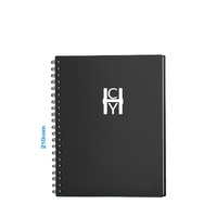 Cahier fusée A5 de planificateur en papier kraft, bloc-notes intelligent, réutilisable, avec intérieur pointillé