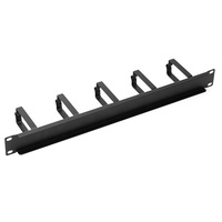 Gestion des câbles Lulink anneaux en D rétractables 1u 19 pouces Panneau de gestion des câbles en métal/PVC 1u