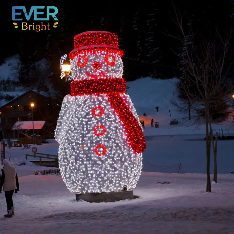 Quality Durable Outdoor Light Up Snowman Indoor/outdoor Led Light Christmas Snowman Decoration