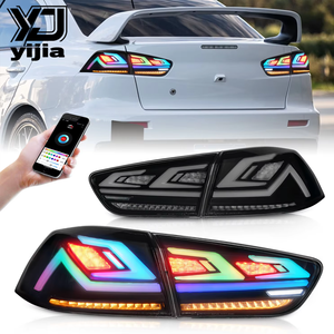 Gruppo Luci Posteriori a <span class=keywords><strong>LED</strong></span> Stile RGB per Mitsubishi <span class=keywords><strong>Lancer</strong></span> e <span class=keywords><strong>Lancer</strong></span> EX 08-18, Luci Auto Chikoo DY-YS-2008AB-S-RGB 20W - Product Image 1
