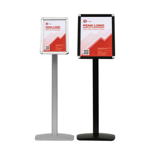 Pedestal de publicidad exterior para interiores A3 moderno, soporte de póster de Metal de aluminio con soporte de menú de suelo de cartón, pantalla de tamaño A4 - Product Image 1