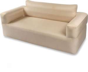 Canapé à double <span class=keywords><strong>air</strong></span> pliable robuste chaise longue de plage gonflable extérieure pour salon camping pique-niques avec housse en tissu - Product Image 1
