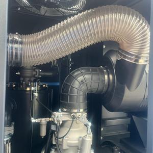 Compressore a vite a due stadi Hi185 <span class=keywords><strong>PM</strong></span>+ <span class=keywords><strong>PM</strong></span> certificato CE, con inverter Inovance e ventilatore centrifugo - Product Image 4