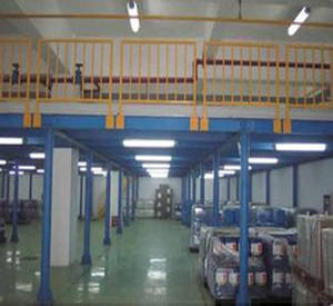 Entrepôt préfabriqué 2 étages Mezzanine à structure en acier Mezzanine rayonnage au sol avec escaliers pour l'exportation - Product Image 6