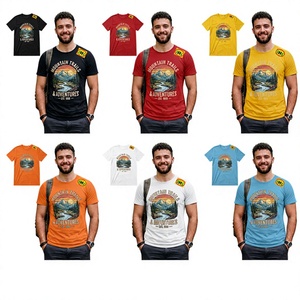 เสื้อยืดผู้ชายคุณภาพสูง ผ้าฝ้าย 100% 180 GSM แบบสั่งทำพิเศษ ไซส์ใหญ่ ทรงหลวม ระบายอากาศได้ดี เป็นมิตรกับสิ่งแวดล้อม แขนสั้น สไตล์ลำลอง - Product Image 1