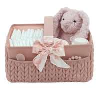 Panier de rangement imperméable pour couches de bébé, panier de voyage pour les essentiels du nouveau-né, panier pour couches et lingettes pour bébé