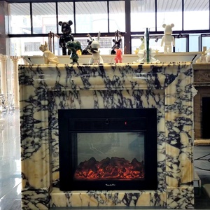 Moda moderna Calacatta in marmo viola caminetto interno per interni <span class=keywords><strong>a</strong></span> casa caminetto in marmo Surround - Product Image 2
