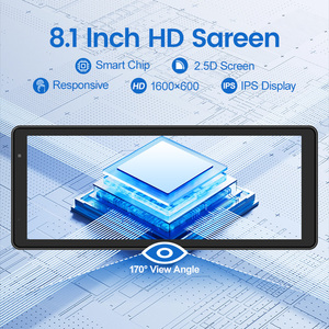 Maustor 8.1 inch không dây di động phổ Carplay Android tự động với G-Sensor ADAS 4K/1080P Dash Cam xe màn hình - Product Image 3