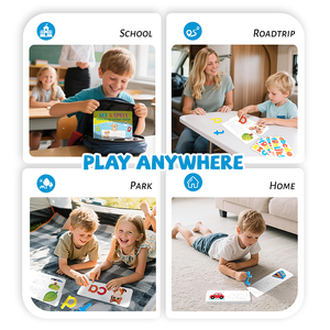 Gioco di abbinamento lettere, gioco di abbinamento lettere con carte di carta <span class=keywords><strong>per</strong></span> bambini dai 3 agli 8 anni, gioco educativo Montessori, non tossico - Product Image 5
