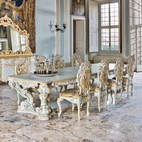 Buffet de style baroque en chêne massif avec design antique sculpté - Meubles de salle à manger exclusifs