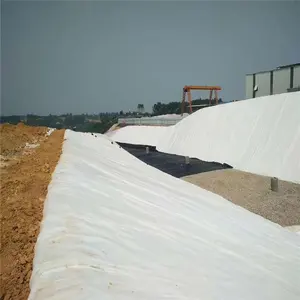 PP High Strength Short Fiber Needle Nonwoven Punched Geotextile for Dam Construction Hot Sale
