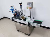 Applicateur d'étiqueteuse de boîte à plat automatique CE personnalisé étiqueteuse en pâte pour imprimer les commandes