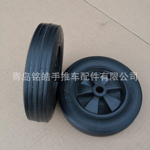 Solid Rubber <b>Wheels</b> 6x1.5 With Bearings For Industrial Casters Silent Operation - Product Image 2