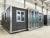 Maison de conteneur de luxe de 20 pieds et 40 pieds, préfabriquée, extensible, portable, avec roues, transportable, villa mobile