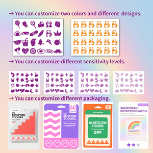 สติกเกอร์ลายสักสำหรับตรวจ UV เกรดทางการแพทย์เทคโนโลยีการเปลี่ยนสีการตรวจสอบแบบ UPF การทดสอบทางเคมีทนต่อห้องทดลอง - Product Image 2