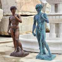 Figurine en bronze sur mesure grandeur nature de David de Donatello (thème Amour) pour décoration de jardin extérieur