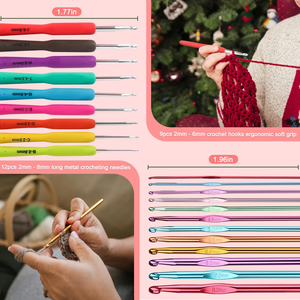 Wholesale Crochet Hooks Set DIY Hand Knitting Accessories Sewing Kit With <b>Wool</b> Yarn for Beginner - Product Image 4