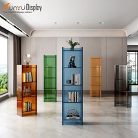 Vitrine personnalisée en acrylique pour la maison casier de présentation en plexiglas transparent pour le salon pour les livres, l'artisanat et le vin