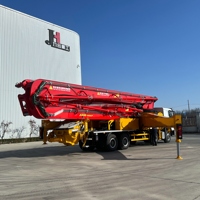 Équipement de coulage de béton JIUHE, pompe à béton pour bâtiments de grande hauteur, camion pompe à béton de 62 m pour la construction