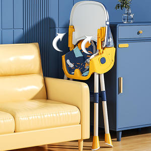 Venta al por mayor portátil moderno fácil limpieza altura ajustable Niño alimentación <span class=keywords><strong>comer</strong></span> <span class=keywords><strong>silla</strong></span> alta <span class=keywords><strong>para</strong></span> bebés - Product Image 3