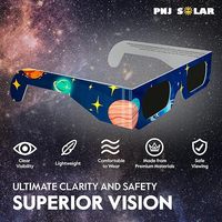 Lunettes d'éclipse solaire certifiées CE ISO pour l'observation directe du soleil