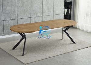 Mdf Mở Rộng Đồ Nội Thất Phòng Ăn Mở Rộng 6/8 Chỗ Ngồi Hiện Đại Bàn Ăn Và Ghế Đặt - Product Image 3