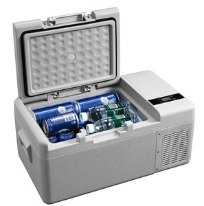 2025 Portable Mini Car Cooler Box <b>Refrigerator</b> Thermoelectric Cooling 15L RV Household Use - Product Image 1
